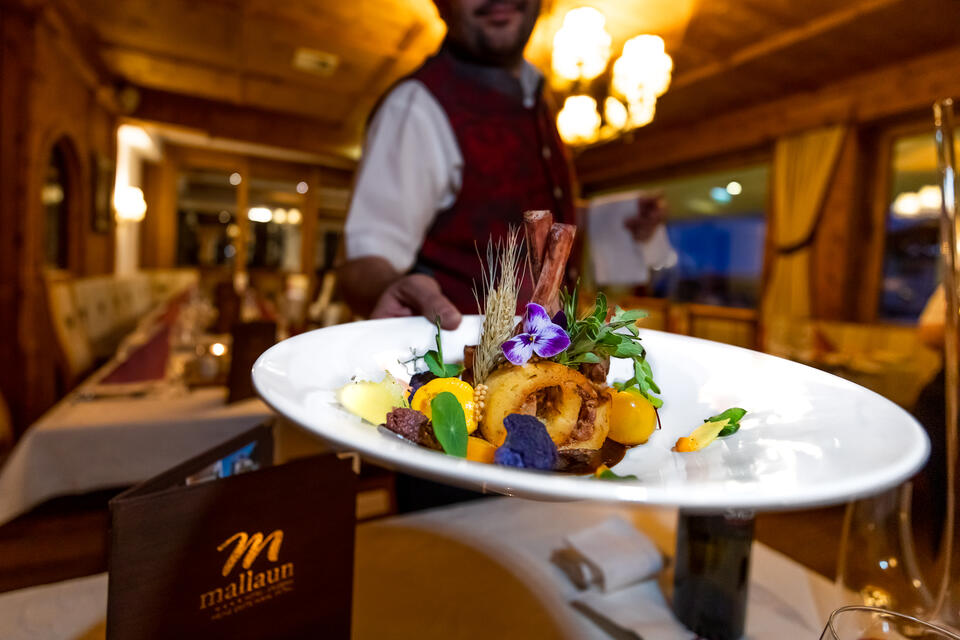 culinary delights at the  gourmet hotel in Tyrol