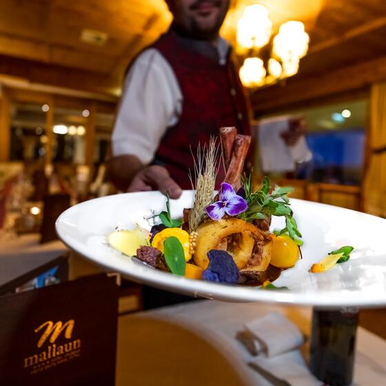 culinary delights at the  gourmet hotel in Tyrol