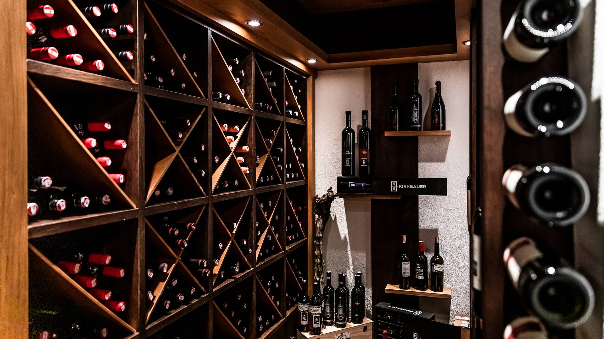 wine cellar at the hotel in See