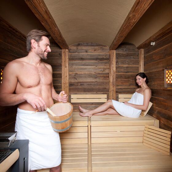 Sauna für Zwei im Hotel