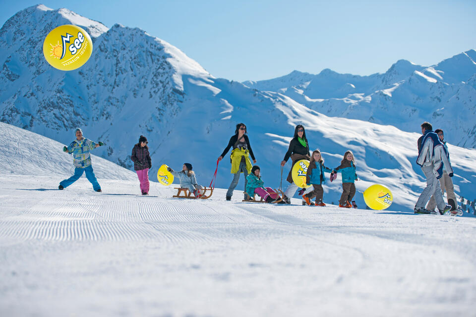 skiing holiday with children Tyrol Paznaun Valley