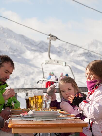 ski hut in the Tyrol family ski holiday