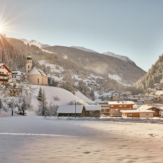 local area of See Tyrol in winter