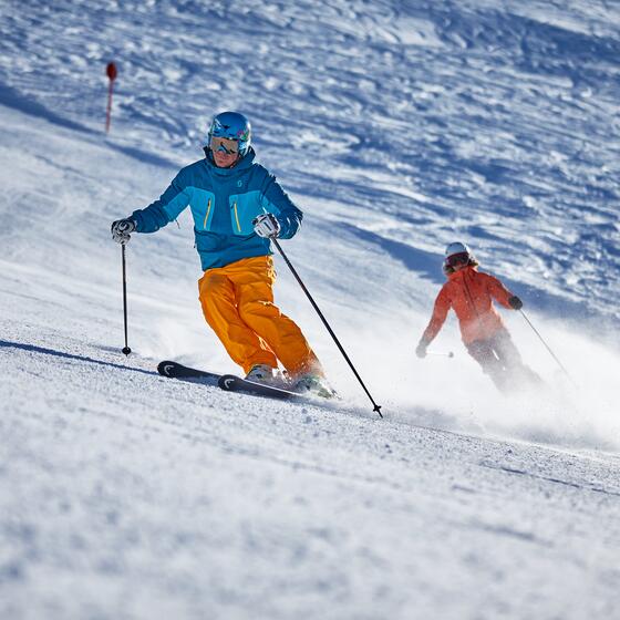 perfekte Skipisten im Skiurlaub Paznauntal